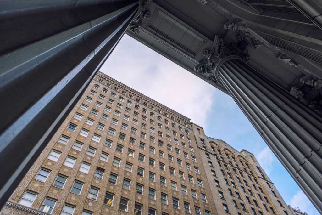 Low Angle View of Historic and Modern Buildings of San Francisco