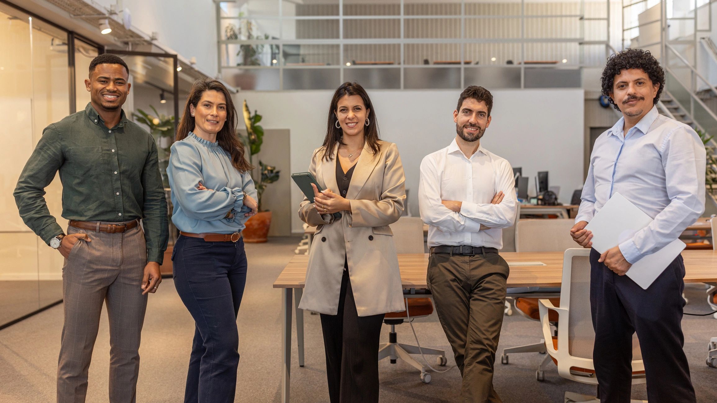 Editorial team portrait